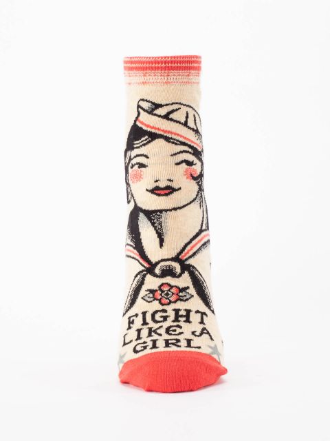 Image of Fight Like A Girl W-Ankle Socks BLUEQ
